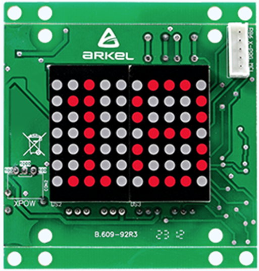 BC-D2XW oproep & display module wit
