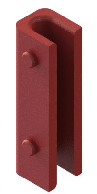 Geleideschoen-inzetstukken speciale profielen 9 mm, 23×100×35 mm (ACLATHAN)
