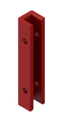 Geleideschoen-inzetstukken speciale profielen 16 mm, 26×146×29 mm (ACLATHAN)