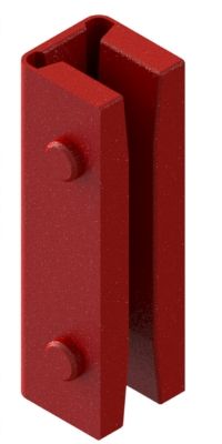 Geleideschoen-inzetstukken speciale profielen 5 mm, 26×100×30 mm (ACLATHAN)