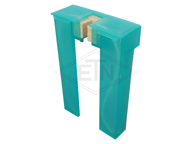 Geleiderhouder HSM 140 mm, 140 x 120 x 40 mm, voor inzetstukken EM 5 - 20 mm