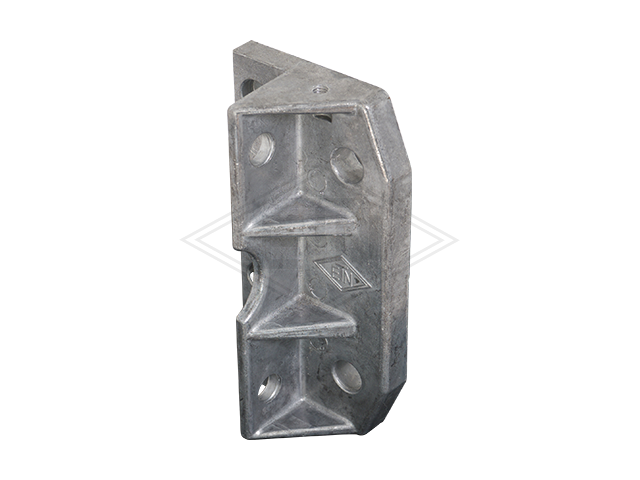 Geleiderhouder HSMG 140 mm, 140 x 70 x 40 mm, divided, voor inzetstuk EMG