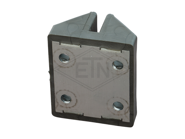 Geleider ETN ® -VS 60 TPU, + MoS2, voor rail 5 mm, voor (small) goods lift or counterweight, met metallic safety geleider
