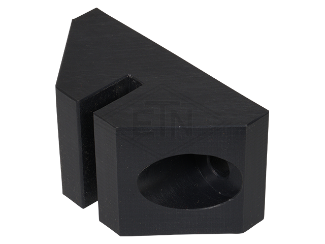 Geleider 74 x 40 x 36,5 mm, voor rail 6 mm, out van ETN ® -HM-1000