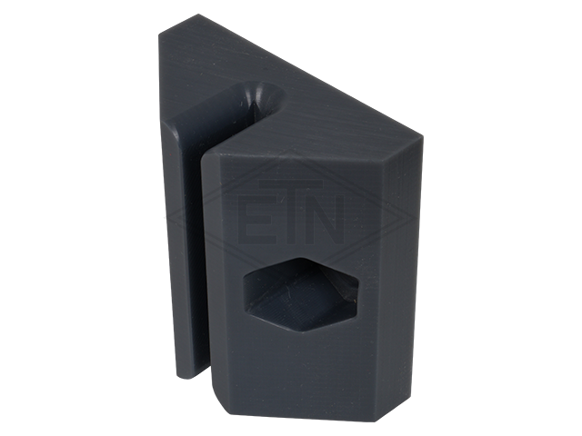 Geleideschoen ETN ® -HM-1000, 69 x 64 x 31,6 mm, voor rail 5 mm