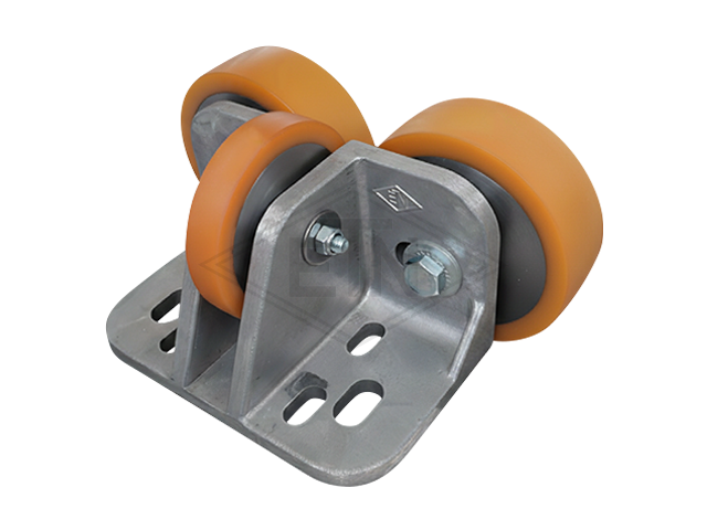 Rolgeleider FK 5, 190 x 115 x 100 mm, voor cabin, housing spec. alu, 2 x rollen ø 125/20 x 40 mm, 1 x rol ø 100/15 x 20 mm