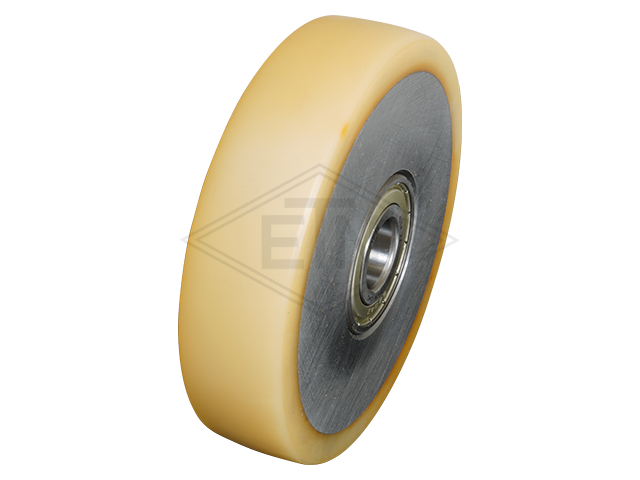 Rolgeleider RS 1, 200 x 150 x 75 mm, voor L-frames, housing spec. staal verzinkt 1 x rol ø 125/20 x 30 mm, HMSG/EM 16 PE