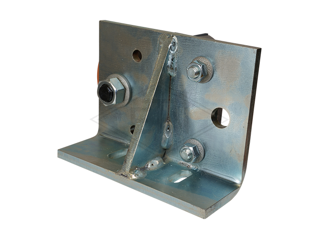 Rolgeleider RS 4, 200 x 150 x 75 mm, voor L-frames, housing spec. staal verzinkt 1 x rol ø 125/20 x 40 mm, HMSG/EM 16 PE