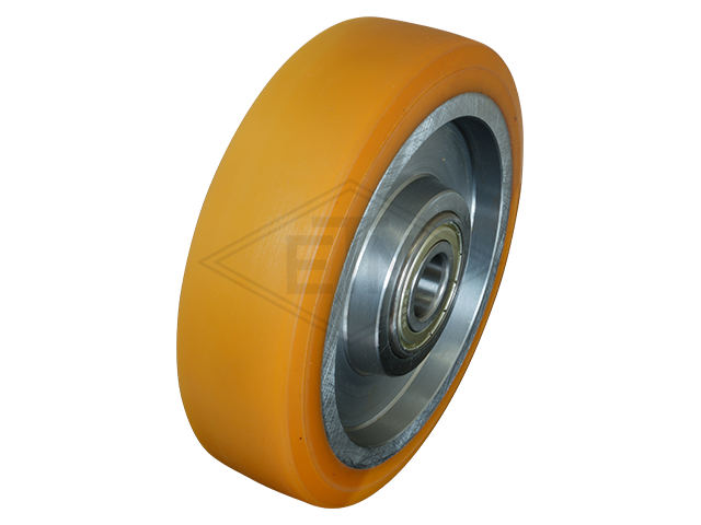 Rolgeleider RS 5, 220 x 150 x 75 mm, voor L-frames, housing spec. staal verzinkt 1 x rol ø 150/20 x 40 mm, HMSG/EM 16 PE