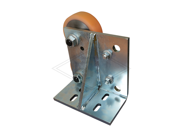 Rolgeleider RS 6, 200 x 200 x 115 mm, voor L-frames, housing spec. staal verzinkt 2 x rol ø 125/20 x 40 mm, HMSG/EM 16 PE
