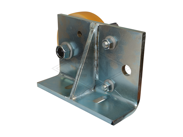 Rolgeleider RS 7, 220 x 150 x 75 mm, voor L-frames, housing spec. staal verzinkt 1 x rol ø 150/20 x 40 mm, HMSG/EM 16 PE