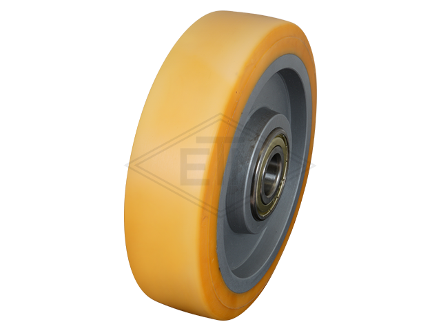 Rolgeleider RS 7, 220 x 150 x 75 mm, voor L-frames, housing spec. staal verzinkt 1 x rol ø 150/20 x 40 mm, HMSG/EM 16 PE