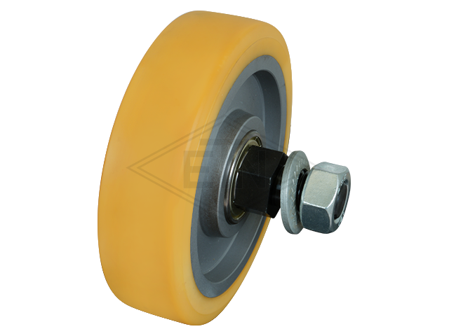 Rolgeleider RS 7, 220 x 150 x 75 mm, voor L-frames, housing spec. staal verzinkt 1 x rol ø 150/20 x 40 mm, HMSG/EM 16 PE