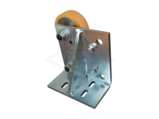 Rolgeleider RS 8, 200 x 200 x 115 mm, voor L-frames, housing spec. staal verzinkt 2 x rollen ø 125/20 x 40 mm, HMSG/EM 16 PE