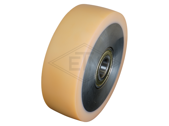 Rolgeleider RS 8, 200 x 200 x 115 mm, voor L-frames, housing spec. staal verzinkt 2 x rollen ø 125/20 x 40 mm, HMSG/EM 16 PE