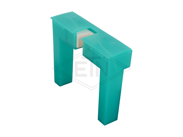 Geleiderhouder HSM-GG 140, 140 x 120 x 40 mm, zwart out van GGG 40, voor inzetstukken EM 5 - 20 mm