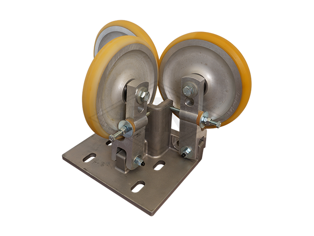 Spring-loaded rolgeleider RFG 4, housing spec. aluminium 3 x rollen ø 200/20 x 30 mm