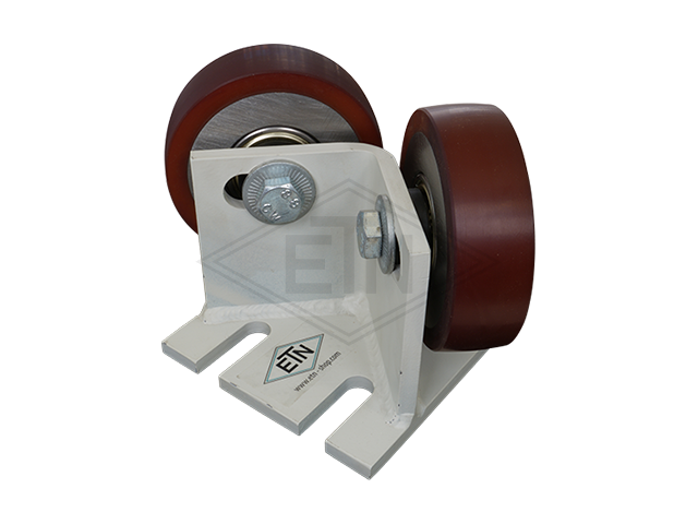 Rolgeleider GGW 9, 120 x 113 x 95 mm, voor haaks rail housing spec. staal gegrond 2 x rollen ø 100/20 x 30 mm, hole spacing 60 mm