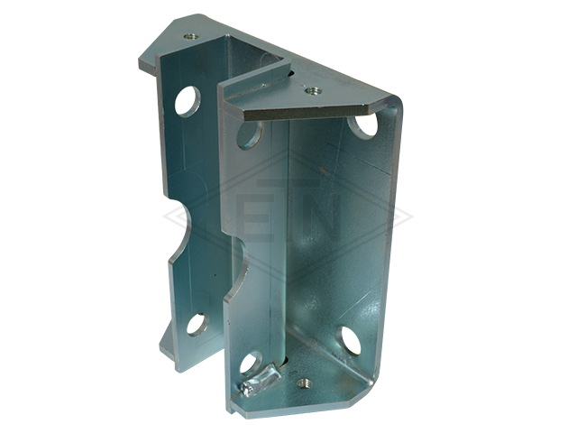 Geleiderhouder 140 x 100 x 51 mm, steelplate edged en verzinkt