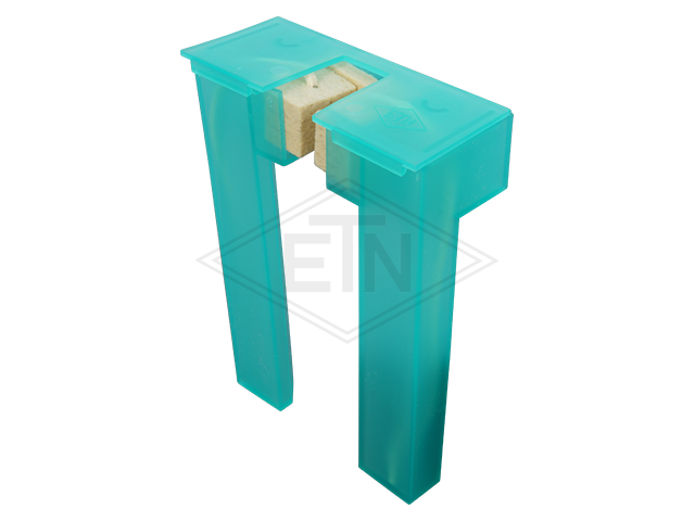 Geleiderhouder HSMK 100 met DOUBLE-SIDED THREADS (M5 en M6), voor inzetstukken EK 5 - 16 mm, 100 x 75 x 35 mm - SPECIAL Uitvoering Voor USAGE Van OIL-LUBRICATOR ETN ® 110 (#305082)