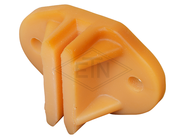 Geleider VU 93°, 100 x 65 x 38 mm, voor geleider rail breedte 5 mm, oval