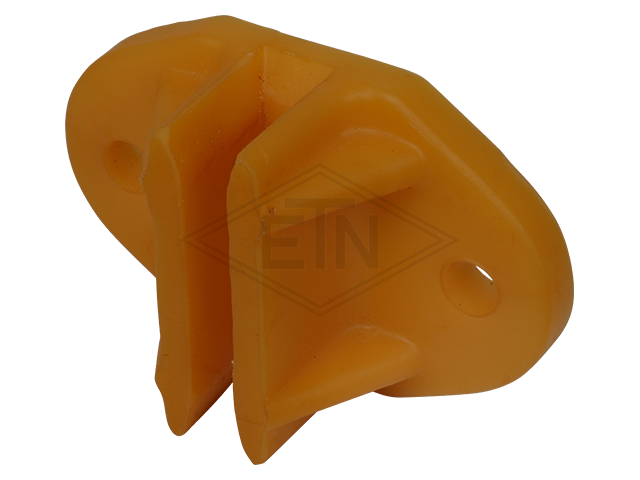 Geleider VU 93°, 100 x 65 x 38 mm, voor geleider rail breedte 9 mm, oval