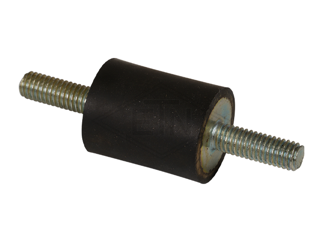 Rubber-metall-buffer ø 20 x 25 mm, 2 buiten threads M6 x 18 mm