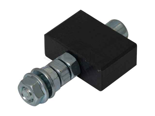 Deur geleider 30 x 20 x 11,8 mm, below, drills ø 6,2 mm, ETN ® HM-1000, incl. bouten en bevestiging materiaal