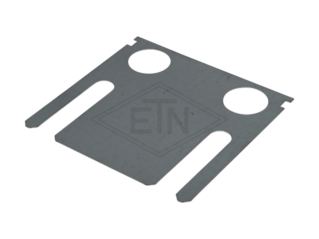 Fill plaat voor geleiderhouder HSMS, 105 x 100 x 0,5 mm, staal verzinkt