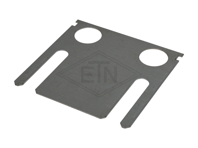 Fill plaat voor geleiderhouder HSMS, 105 x 100 x 1 mm, staal verzinkt