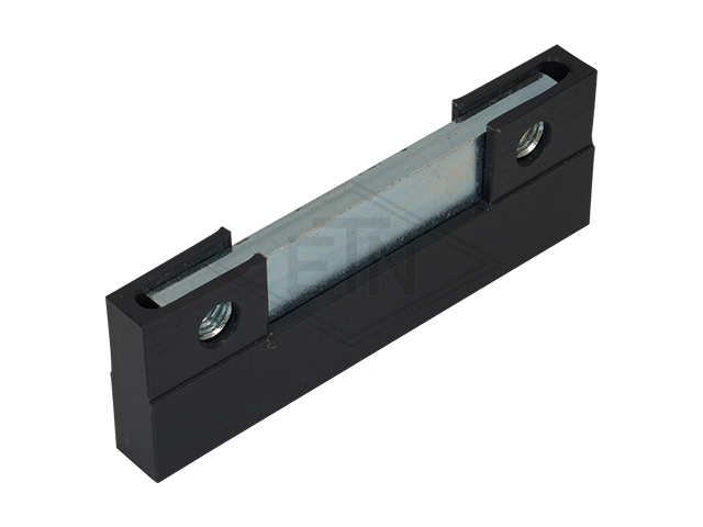 Deurgeleider 100 x 35 x 11,5 mm, binnen part, staal verzinkt slider ETN ® -HM-1000, 2 x tapped holes M8