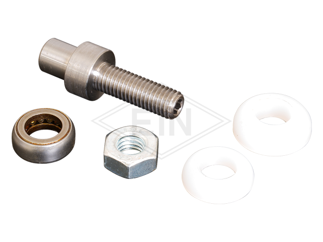 Deur Storage - Montage - 1-Axis, M10 x 52 mm, 1 zeskantmoer M10, 2 ringen PA6