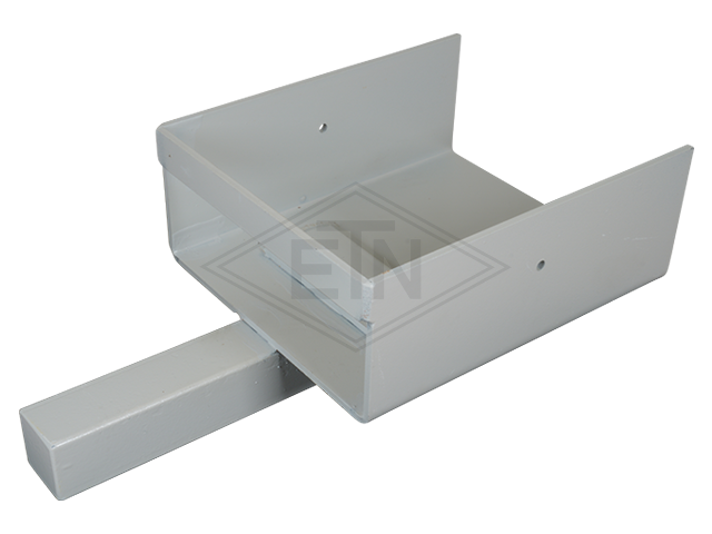 Steiger schoenen out van staal 25 x 25 mm, gegrond