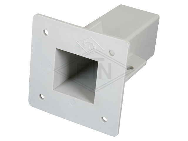 Steiger schoenen out van staal 30 x 30 mm, gegrond