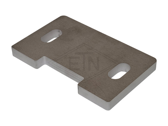 Adapter plaat 120 x 75 x 10 mm, aluminium voor WSM in combination met PECU inzetstuk