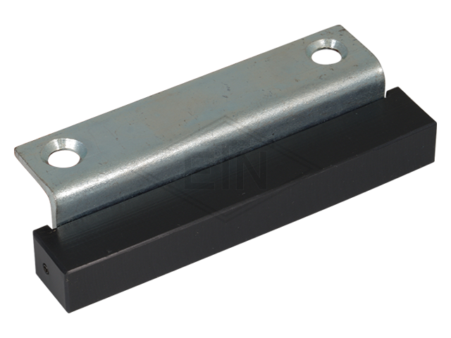 Deurgeleider haaks 90 x 11,7/20 x 31/14,5 mm, binnen part staal verzinkt slider ETN ® -HM-1000, 2 x tegen bores ø 6,5 mm