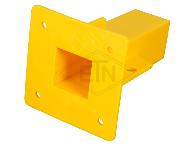 Steiger sleeve 25 x 25 x 95 mm, kunststof geel