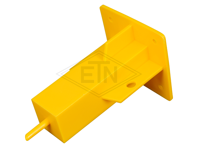 Steiger sleeve 25 x 25 x 95 mm, kunststof geel