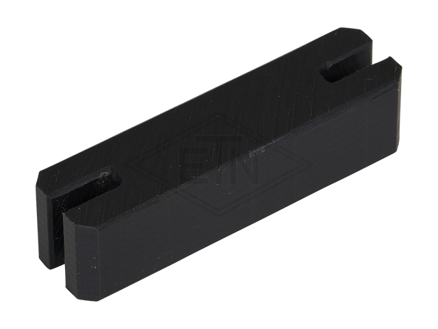Deurgeleider PE 50 x 13 x 13 mm, 2 zijdelings grooves, ETN ® -HM-1000