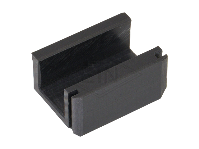 Deurgeleider 30 x 22 x 15 mm, ETN ® -HM-1000, met gap en 2 zijdelings grooves