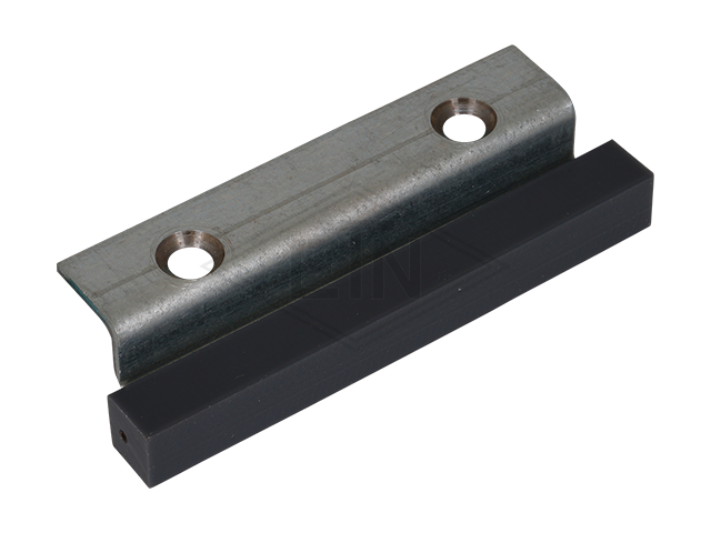 Deurgeleider 100 x 12 x 33/11,2 mm, binnen part staal verzinkt slider ETN ® -HM-1000, 2 x tegen bores ø 6,5 mm