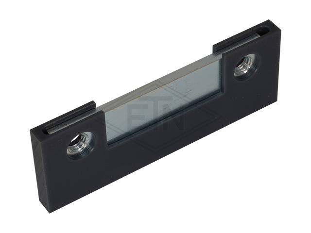 Deurgeleider 100 x 36,2 x 7,6 mm, binnen part, staal verzinkt slider ETN ® -HM-1000, 2 x tapped holes M8
