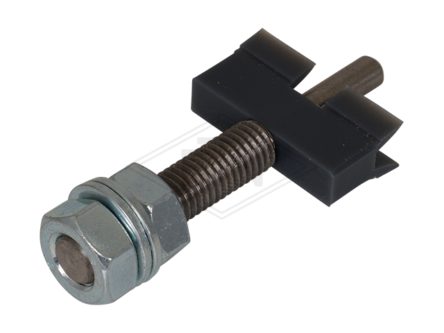 Deurgeleider 35 x 10,5 x 18 mm, ETN ® -HM-1000, incl. bouten M10 x 75 mm, met 2 moer en 2 plates