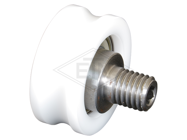 Deurgeleider 35 x 10,5 x 18 mm, ETN ® -HM-1000, incl. bouten M10 x 75 mm, met 2 moer en 2 plates