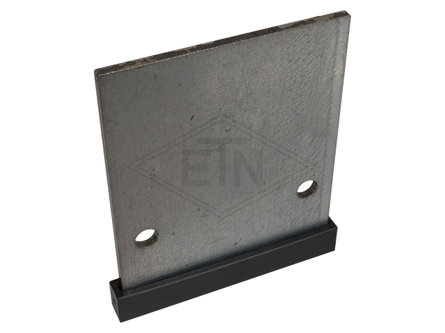 Deurgeleider 100 x 120 x 11 mm, binnen part staal verzinkt slider ETN ® -HM-1000, 2 x hole ø 9 mm