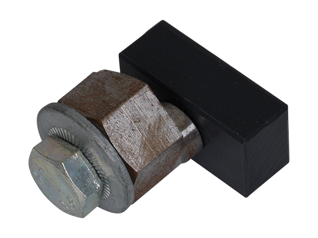 Deurgeleider 30 x 15 x 11 mm ETN ® -HM-1000, voor groef breedte 16 mm, excentrisch as SW19, total hoogte 28 mm, schroef M8 en veerring