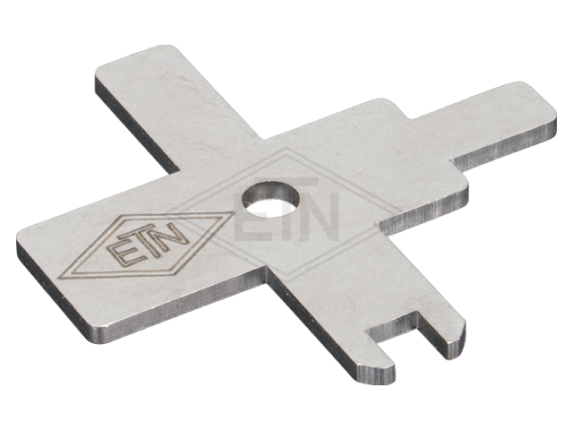 Device voor keeping deur open "ETN-Star" 58,9 x 57,9 x 2,5 mm, roestvrij staal met ETN ® -Logo