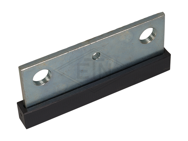 Deurgeleider 100 x 45 x 11 mm, binnen part staal verzinkt slider ETN ® -HM-1000, 2 x fine schroefdraad M12 x 1, 1 hole ø 5 mm