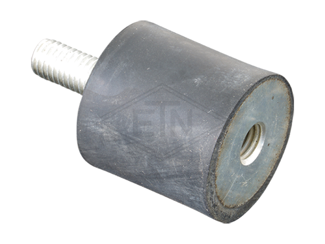 Rubber-metal-buffer ø 30 x 30 mm, NK 55±5°, type B, 1 x buiten schroefdraad M8 x 20 / 1 x binnen schroefdraad M8