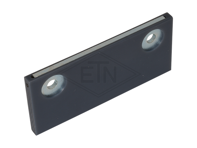 Deurgeleider 100 x 45 x 6,5 mm, binnen part staal verzinkt slider ETN ® -HM-1000, 2 x holes ø 6,5 mm